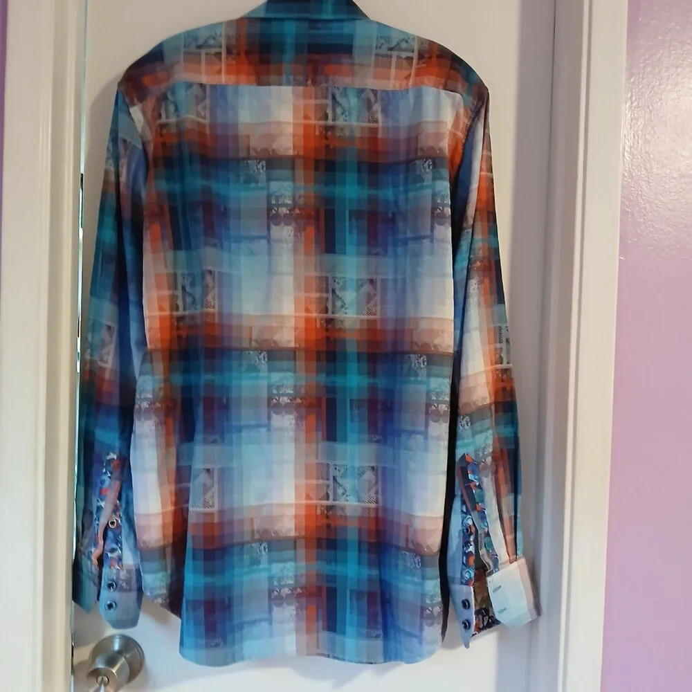 Robert Graham Sint Maarten Men's  Long Sleeve  Button Down SZ L EUC - Picture 3 of 11